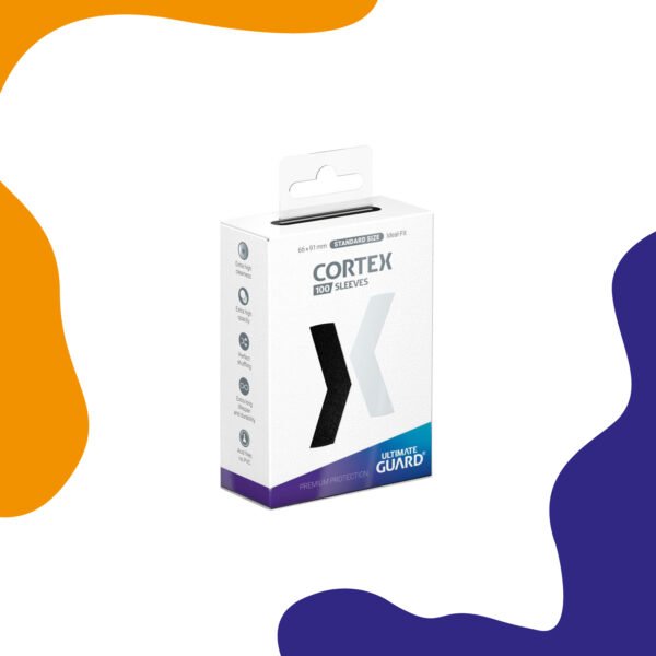 FUNDAS CORTEX TAMAÑO STANDARD 100UD NEGRO - ULTIMATED GUARD