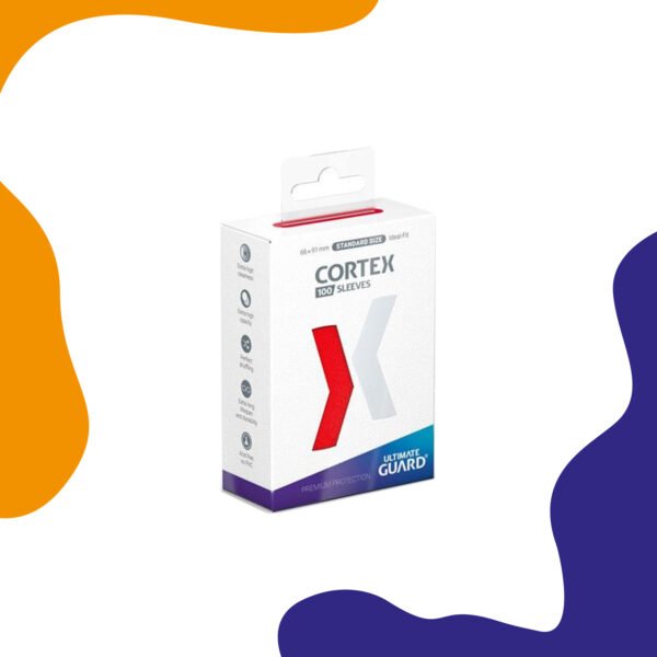 FUNDAS CORTEX TAMAÑO STANDARD 100UD ROJO - ULTIMATED GUARD