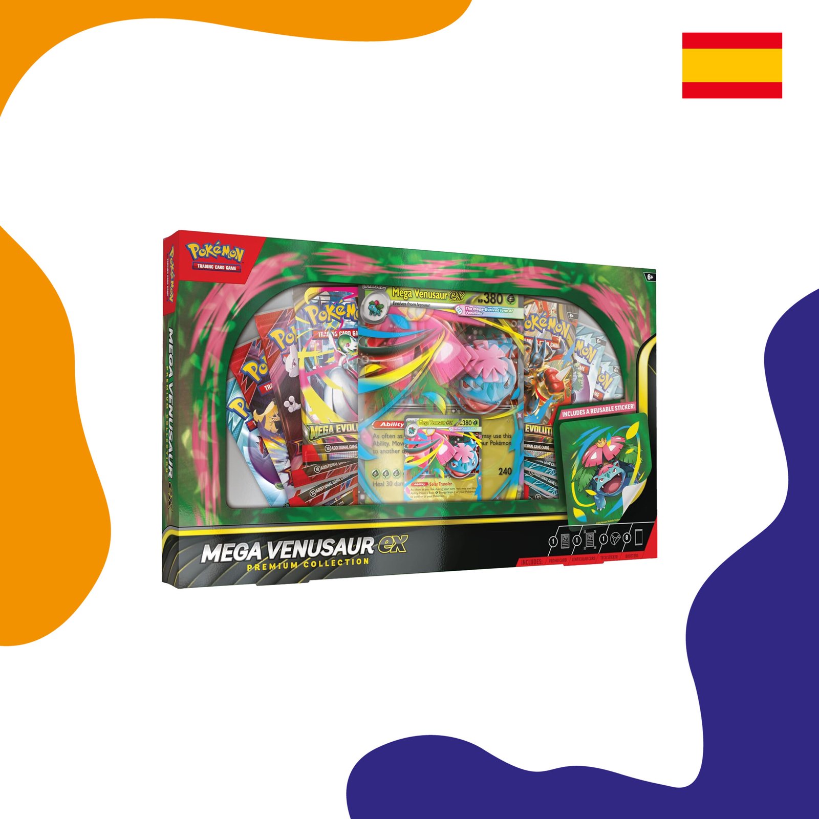 PREMIUM COLLECTION MEGA VENUSAUR COLECCIÓN PREMIUM MEGA VENUSAUR EX - Imagen 1